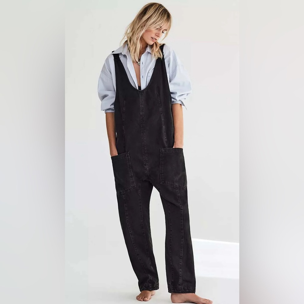 We The Free Black Jumpsuit